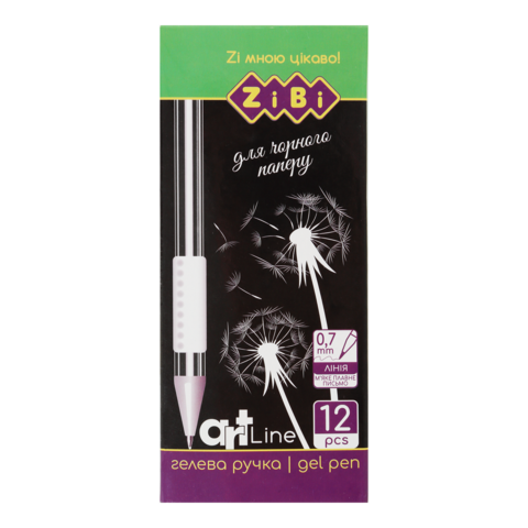 Ручка гелева BLACK PAPER, біла, ART Line — Photo 1