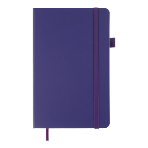 Книга записна ETALON 125*195, 96 арк., линия, обкл. штучна шкіра, фіолетовий — Photo 1