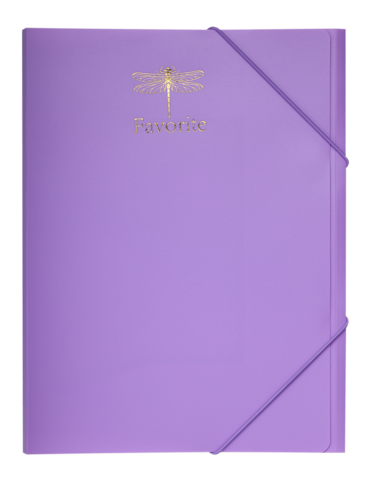 Папка на гумках FAVOURITE, PASTEL, А4, бузкова — Photo 1
