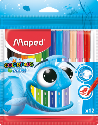 Фломастери COLOR PEPS Ocean, 12 кольорів — Photo 1