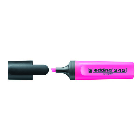Маркер Highlighter e-345 2-5 мм клиноподіб. рожев. — Photo 1