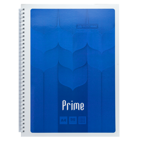 Зошит для нотаток PRIME, А4, 96 арк., клітинка, картонна обкладинка, синій — Photo 1