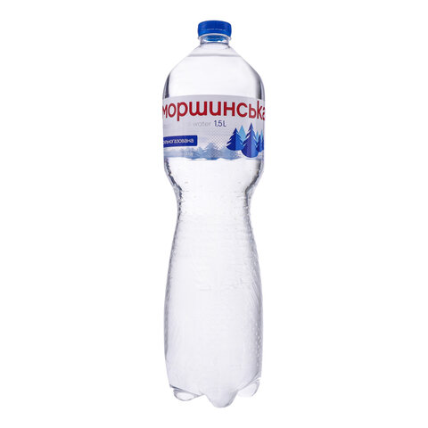 Вода мінеральна сильногазована, 1,5л, "Моршинська", ПЕТ — Photo 1