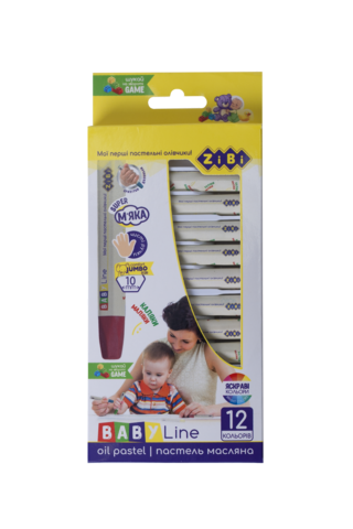 Пастель масляна, 12 кольорів, BABY Line — Photo 1