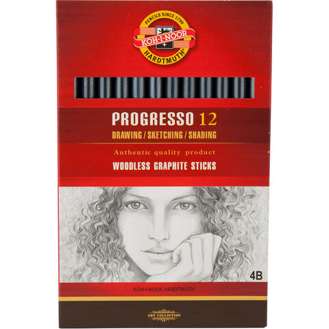 Олівець бездеревний Progresso, 4B — Photo 1