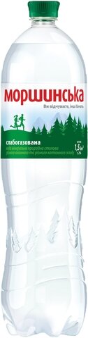 Вода мінеральна слабогазована, 1,5л, "Моршинська", ПЕТ — Photo 1