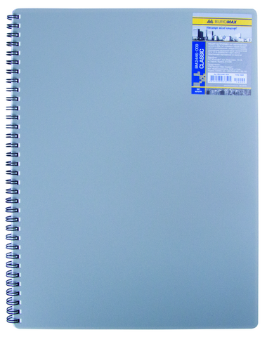Зошит для нотаток CLASSIC, А6, 80 арк., клітинка, пластикова обкладинка, сірий — Photo 1