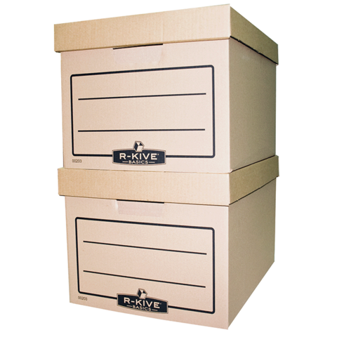 Короб для архівних боксів R-Kive Basics, крафт, 340х275х450 мм — Photo 1