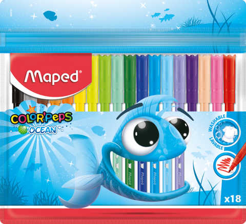 Фломастери COLOR PEPS Ocean, 18 кольорів — Photo 1