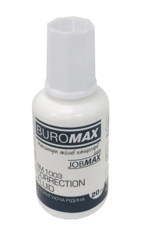 Коригувальна рідина з пензликом, JOBMAX, 20 мл — Photo 2