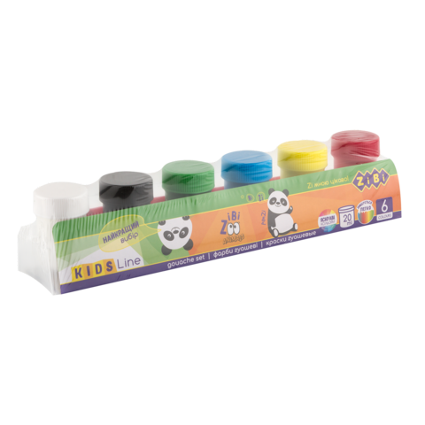Гуаш 6 кол.х 20мл., KIDS Line — Photo 1