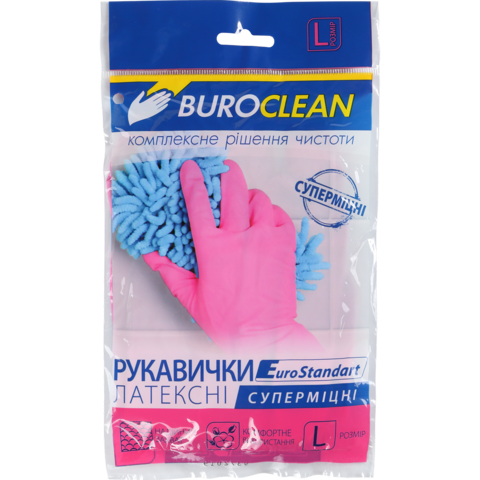 Рукавички господарські суперміцні Buroclean, розмір L — Photo 1