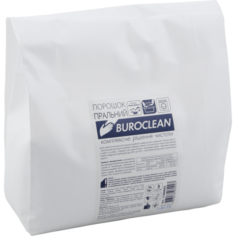 Порошок пральний універсальний Buroclean 3 кг "Гірська свіжість" — Photo 1