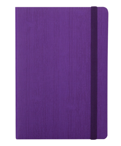 Блокнот діловий COLOR TUNES, А5, 96 арк., клітинка, фіолетовий, шт.шкіра — Photo 1