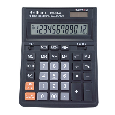Калькулятор Brilliant BS-0444, 12 розрядів — Photo 1