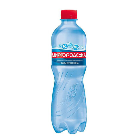 Вода мінеральна газована, 0,5л, "Миргородська", ПЕТ — Photo 1