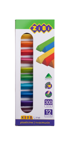 Пластилін 12 кольорів, 300 г, KIDS Line — Photo 1