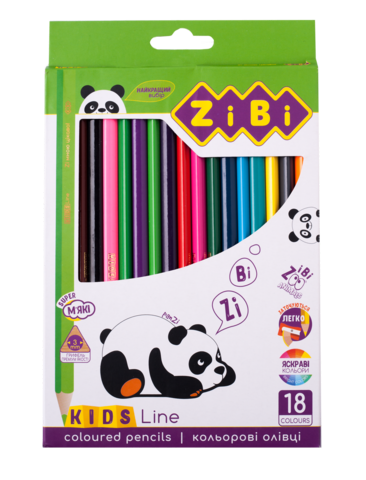 Кольорові олівці, 18 кольорів, KIDS Line — Photo 1