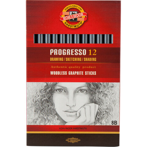 Олівець бездеревний Progresso, 8B — Photo 1