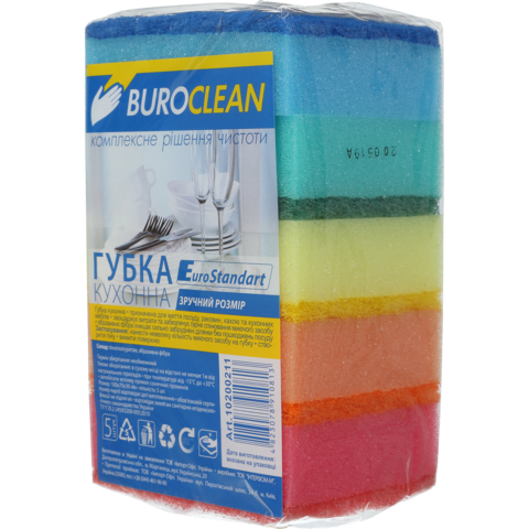 Губки кухонні 5шт BuroClean EuroStandart — Photo 1