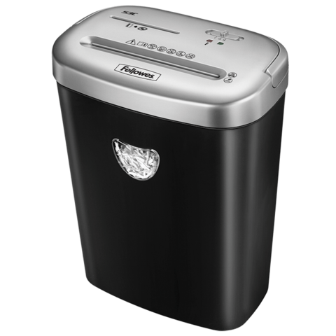 Знищувач Fellowes 53C, 10 аркушів, фрагменти 4х35 мм, кошик 23 літри — Photo 1