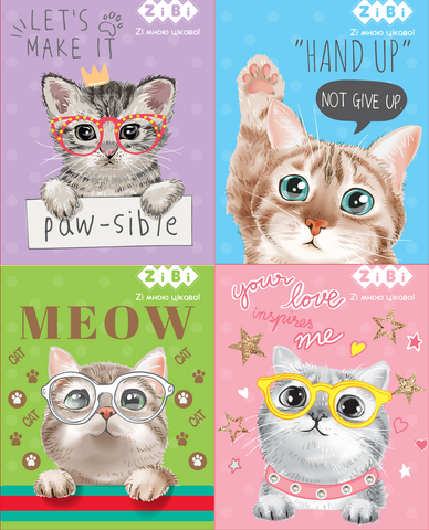 Блокнот на пружині зверху KITTY, А7, 40 арк., карт.обкл., KIDS Line — Photo 1