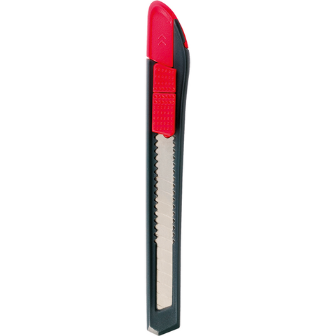 Ніж канцелярський START, 9мм, сірий з червоним — Photo 1