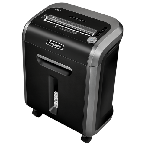 Знищувач Fellowes 79Ci, 14 аркушів, фрагменти 4х38 мм, кошик 23 літри — Photo 1