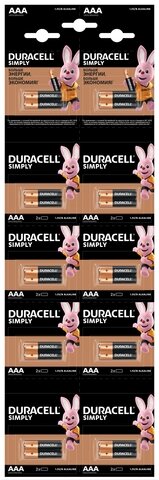 Елемент живлення (батарейка) DURACELL LR3 (AАA), відривний набір 20шт/упак (10*2шт) — Photo 1