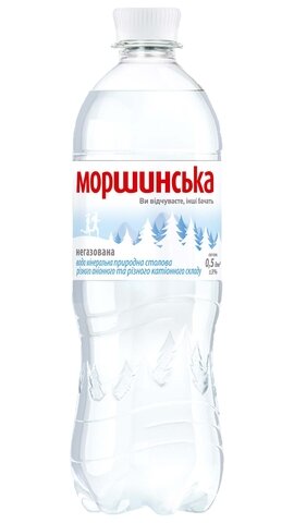 Вода мінеральна негазована, 0,5л, "Моршинська", ПЕТ — Photo 1