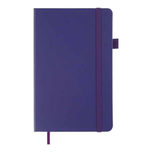 Книга записна ETALON 125*195, 96 арк., линия, обкл. штучна шкіра, фіолетовий