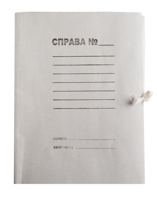 Папка на зав'язках, JOBMAX, А4, картон 0.3 мм, клеєний клапан