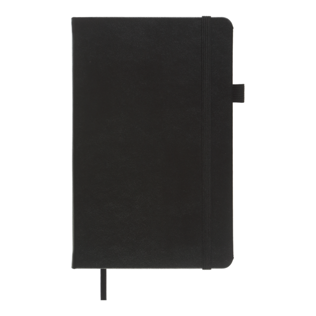 Книга записна ETALON 125*195, 96 арк., точка, обкл. штучна шкіра, чорний