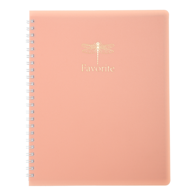 Книжка для записів FAVOURITE, PASTEL, В5, 80 арк., клітинка, пласт. обкладинка, рожевий