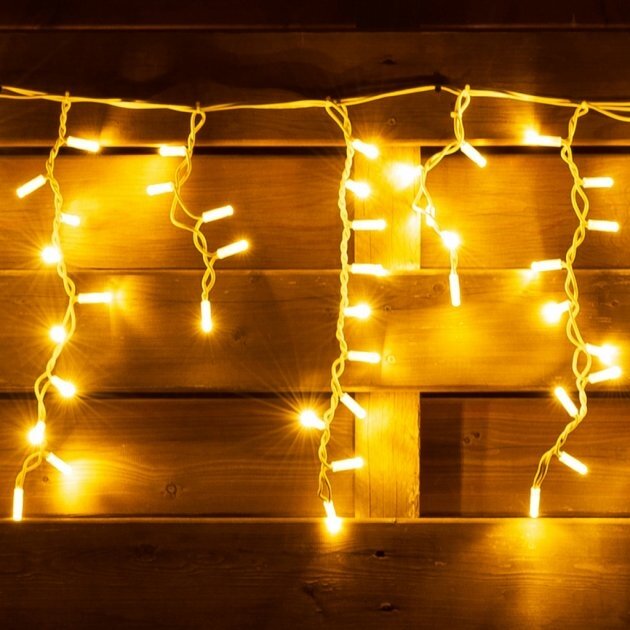 Електрогірлянда Novogod&amp;lsquo;ko вулична Бахрома, 150 LED, IP65, біл. тепл., білий провід, 5,5 м