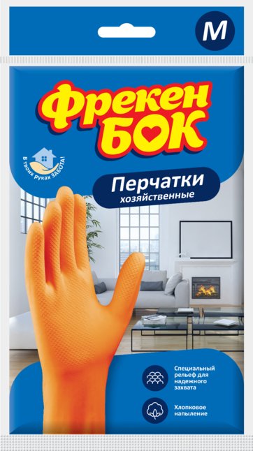 Рукавички господарські, латексні, розмір M, ФРЕКЕН БОК