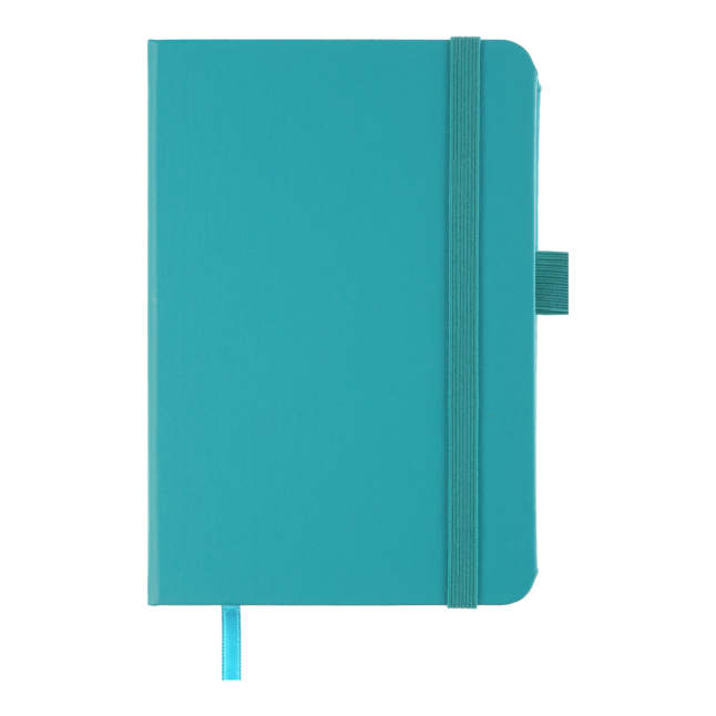 Книга записна ETALON 95*140, 96 арк., клітинка, обкл. штучна шкіра, бірюзовий