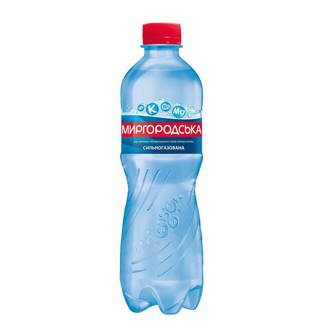 Вода мінеральна газована, 0,5л, "Миргородська", ПЕТ