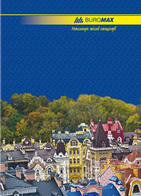 Книга канцелярська CLASSIC, А4, 96 арк., лінія, офсет, тверда ламінована обкладинка, синя