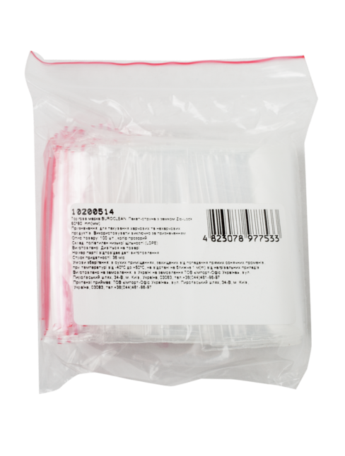 Пакет-струна з замком Zip-Lock 60*80 мм, 100 шт